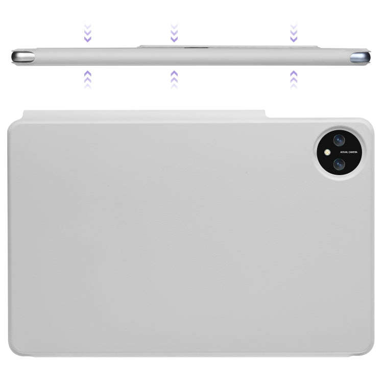 For Huawei MatePad Pro 11 2024 / 2022 Fixed Buckle Magnetic Deformation Leather Tablet Case(Grey)