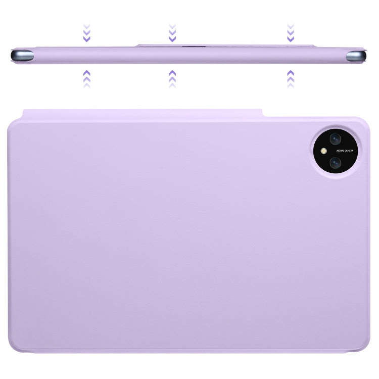For Huawei MatePad Pro 11 2024 / 2022 Fixed Buckle Magnetic Deformation Leather Tablet Case(Purple)