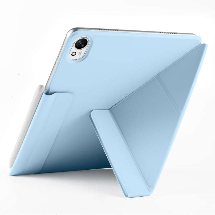 For Huawei MatePad 11.5 / 11.5S Fixed Buckle Magnetic Deformation Leather Tablet Case(Ice Blue)