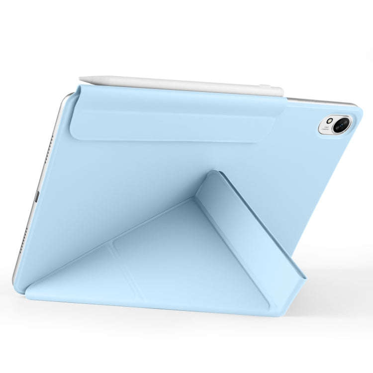 For Huawei MatePad 11.5 / 11.5S Fixed Buckle Magnetic Deformation Leather Tablet Case(Ice Blue)