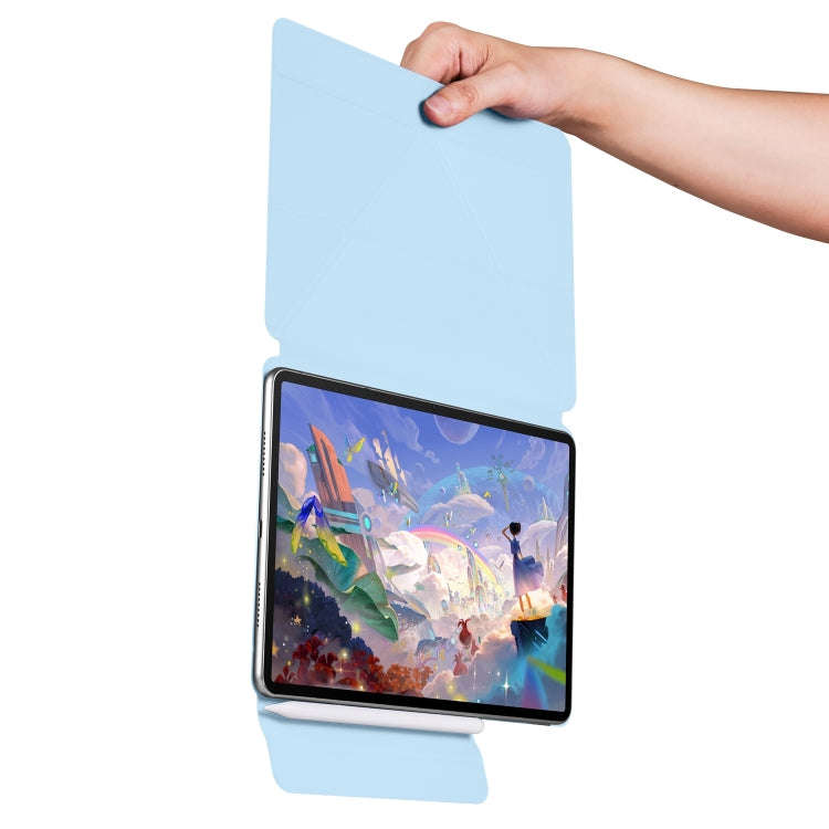 For Huawei MatePad 11.5 / 11.5S Fixed Buckle Magnetic Deformation Leather Tablet Case(Ice Blue)