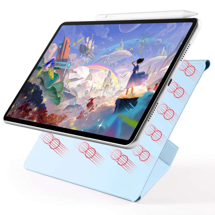For Huawei MatePad 11.5 / 11.5S Fixed Buckle Magnetic Deformation Leather Tablet Case(Ice Blue)
