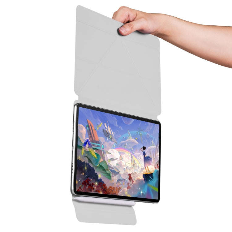 For Huawei MatePad 11.5 / 11.5S Fixed Buckle Magnetic Deformation Leather Tablet Case(Grey)