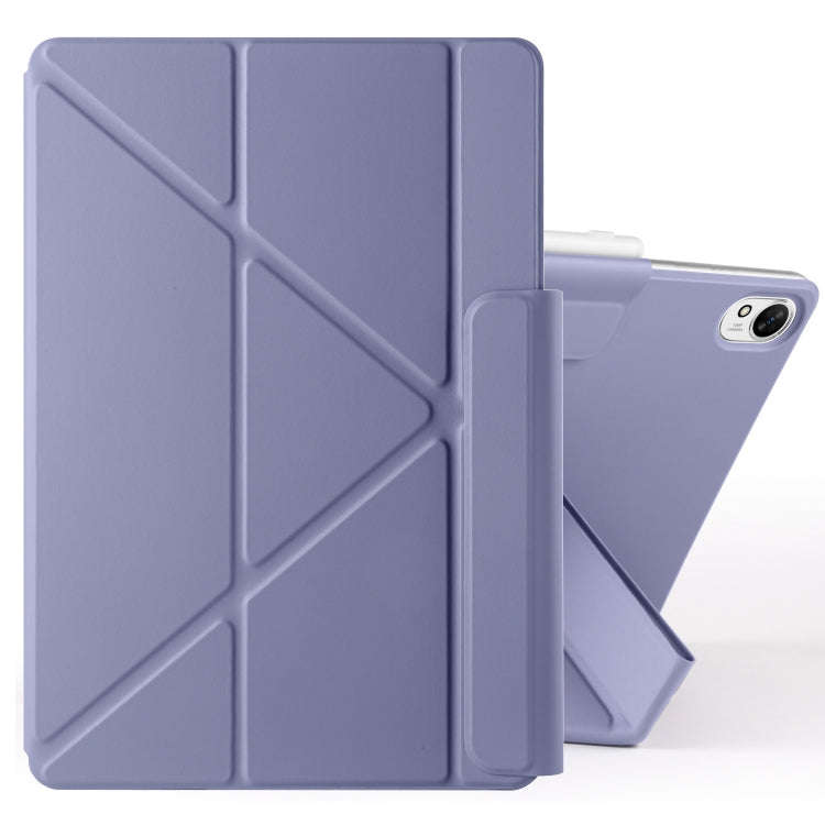 For Huawei MatePad 11.5 / 11.5S Fixed Buckle Magnetic Deformation Leather Tablet Case(Lavender Pu...