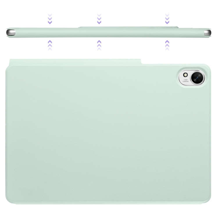 For Huawei MatePad Air 11.5 2023 Fixed Buckle Magnetic Deformation Leather Tablet Case(Baby Green)