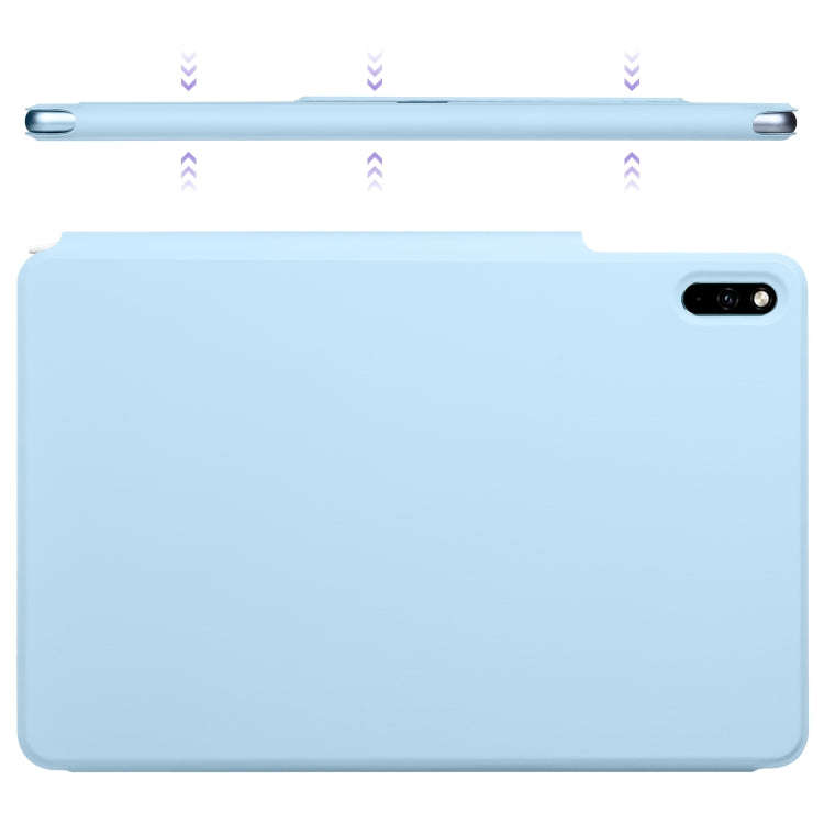 For Huawei MatePad 11 2021 Fixed Buckle Magnetic Deformation Leather Tablet Case(Ice Blue)