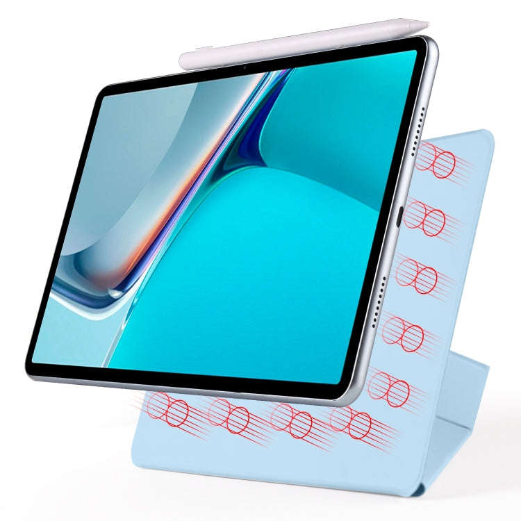 For Huawei MatePad 11 2021 Fixed Buckle Magnetic Deformation Leather Tablet Case(Ice Blue)