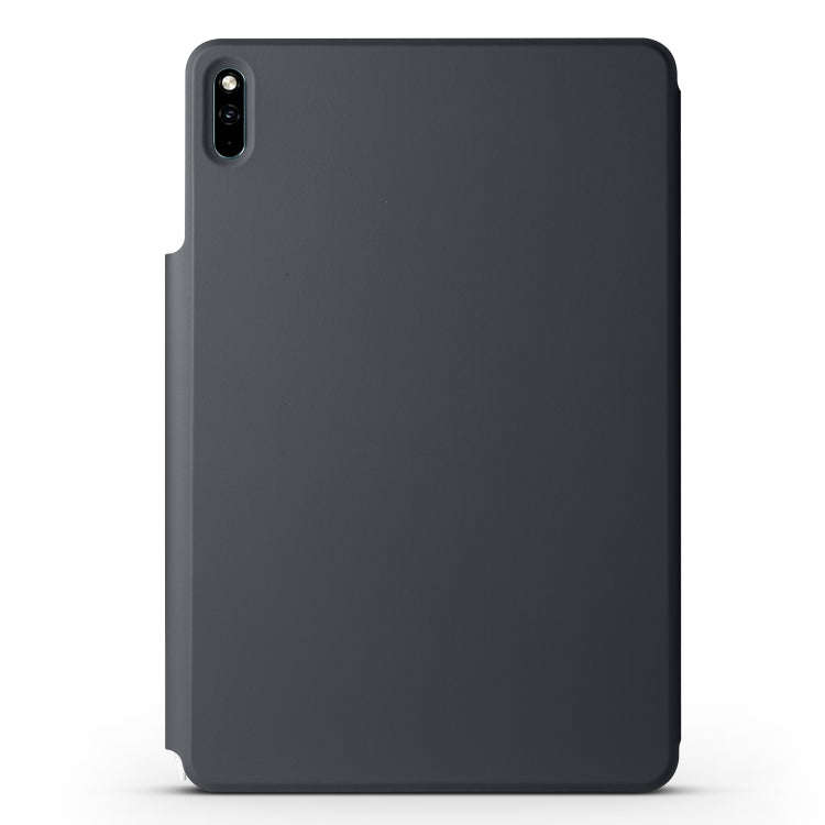 For Huawei MatePad 11 2021 Fixed Buckle Magnetic Deformation Leather Tablet Case(Black)