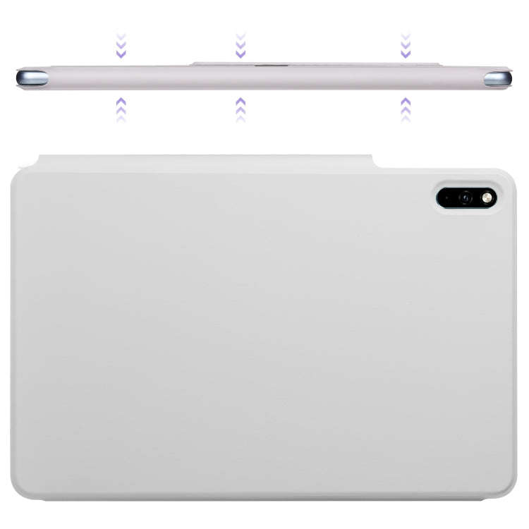 For Huawei MatePad 11 2021 Fixed Buckle Magnetic Deformation Leather Tablet Case(Grey)