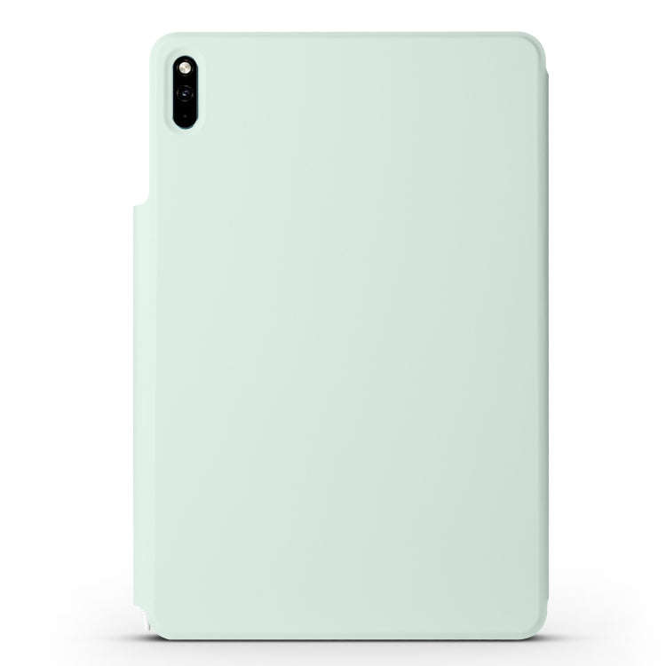 For Huawei MatePad 11 2021 Fixed Buckle Magnetic Deformation Leather Tablet Case(Baby Green)