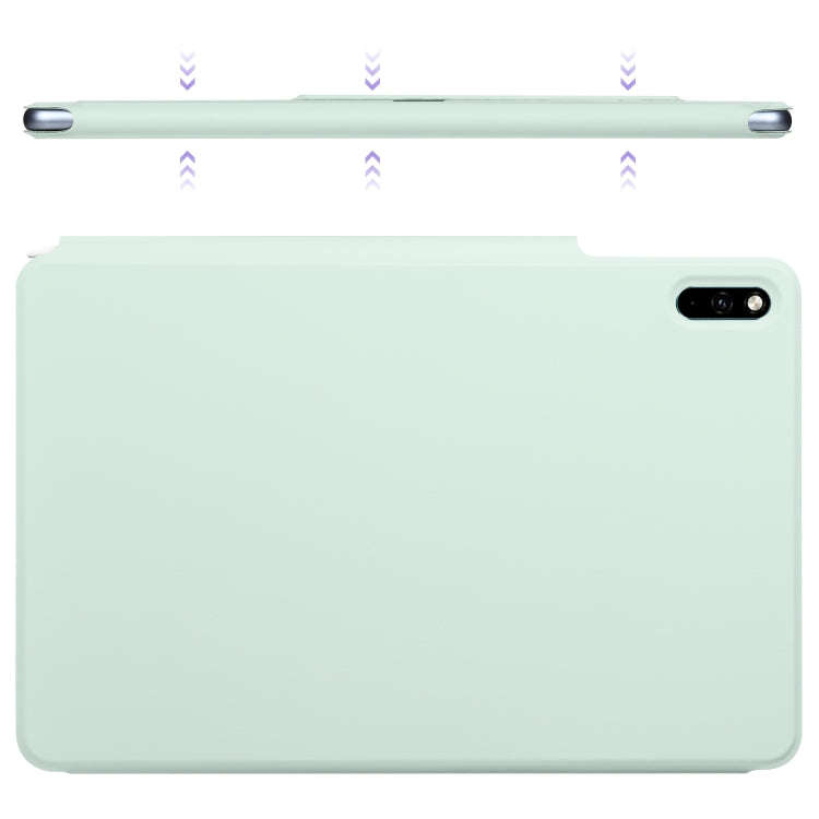 For Huawei MatePad 11 2021 Fixed Buckle Magnetic Deformation Leather Tablet Case(Baby Green)