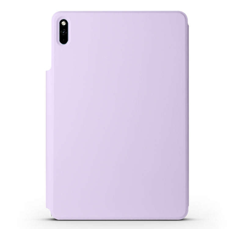 For Huawei MatePad 11 2021 Fixed Buckle Magnetic Deformation Leather Tablet Case(Purple)