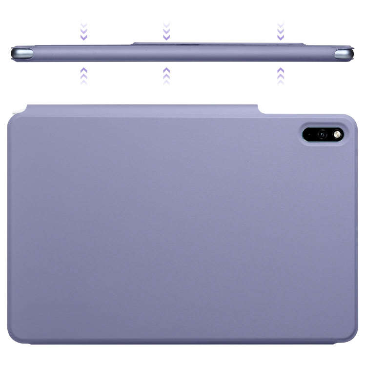 For Huawei MatePad 11 2021 Fixed Buckle Magnetic Deformation Leather Tablet Case(Lavender Purple)