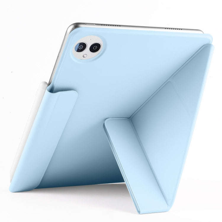 For Huawei MatePad Pro 13.2 2023 Fixed Buckle Magnetic Deformation Leather Tablet Case(Ice Blue)