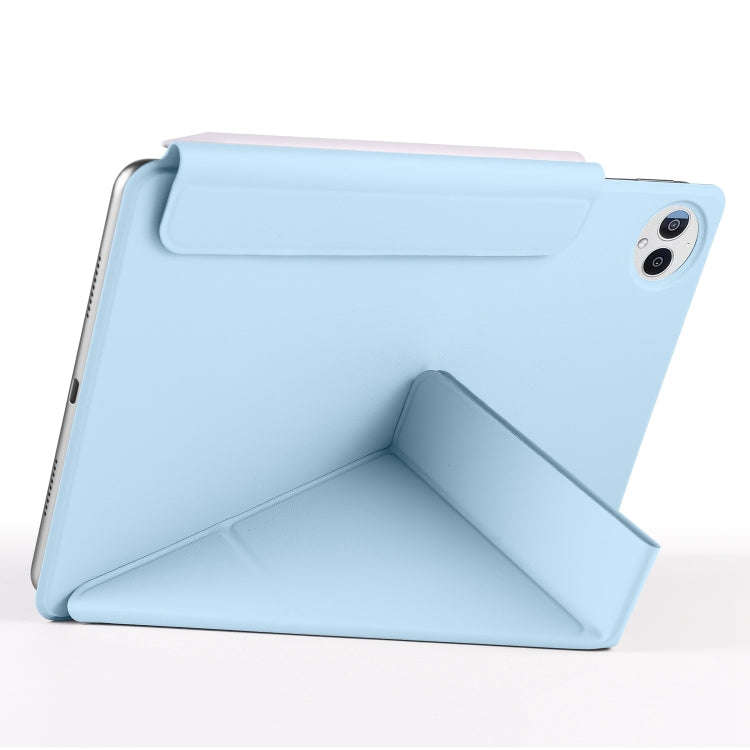 For Huawei MatePad Pro 13.2 2023 Fixed Buckle Magnetic Deformation Leather Tablet Case(Ice Blue)