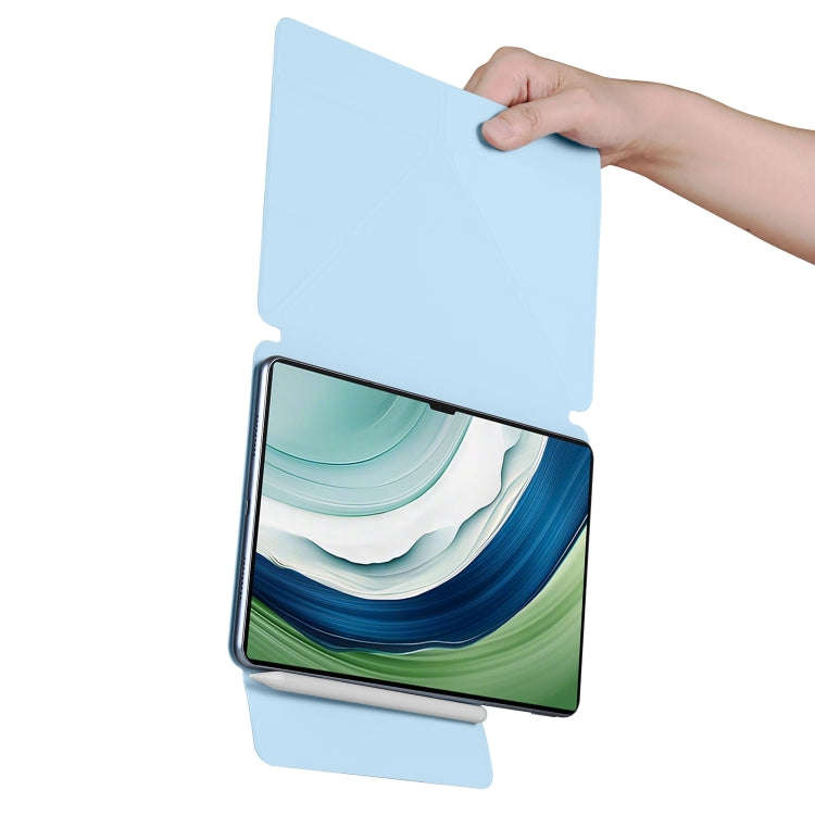 For Huawei MatePad Pro 13.2 2023 Fixed Buckle Magnetic Deformation Leather Tablet Case(Ice Blue)