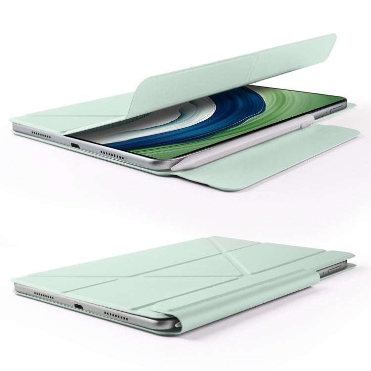 For Huawei MatePad Pro 13.2 2023 Fixed Buckle Magnetic Deformation Leather Tablet Case(Baby Green)