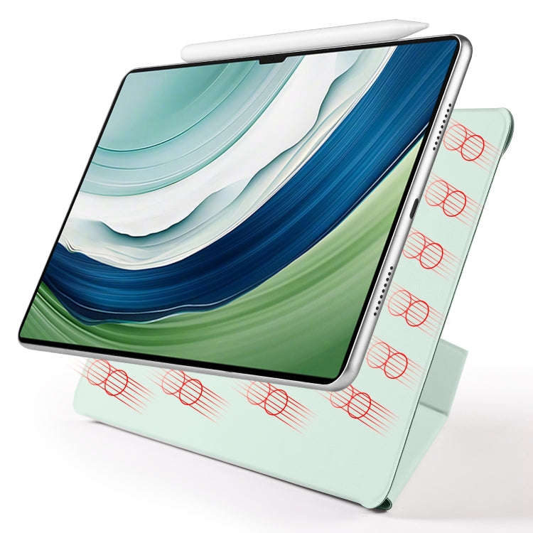 For Huawei MatePad Pro 13.2 2023 Fixed Buckle Magnetic Deformation Leather Tablet Case(Baby Green)
