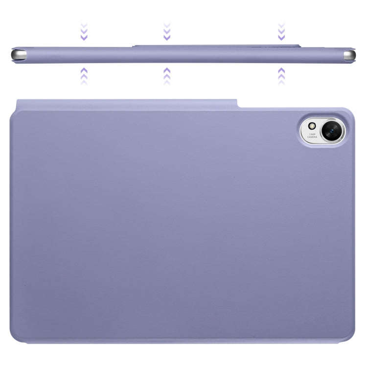 For Huawei MatePad Air 12 2024 Fixed Buckle Magnetic Deformation Leather Tablet Case(Lavender Pur...