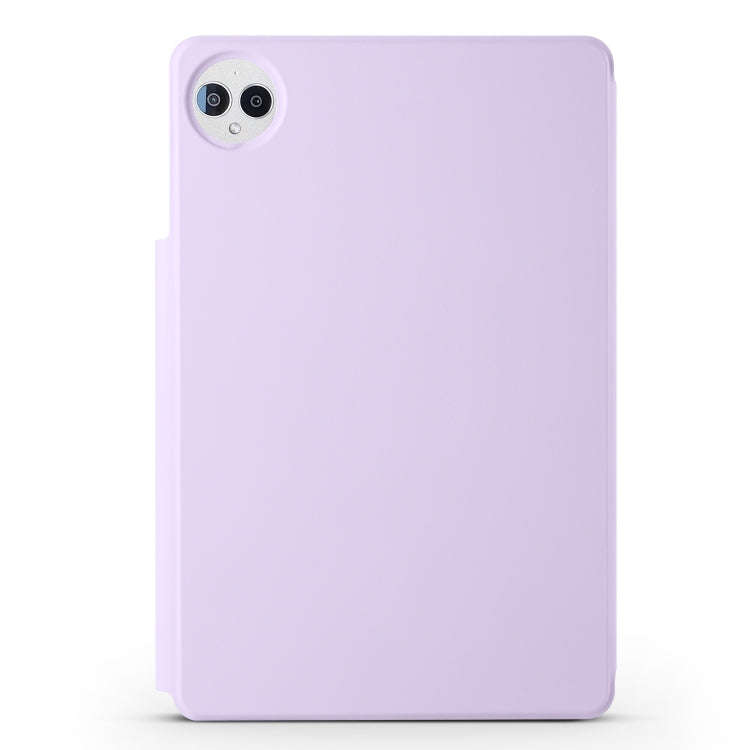For Huawei MatePad Pro 12.2 2024 Fixed Buckle Magnetic Deformation Leather Tablet Case(Purple)