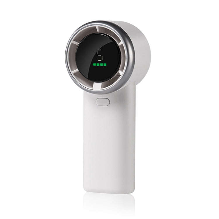 N603 HD Digital Display Handheld Turbine Fan(White)