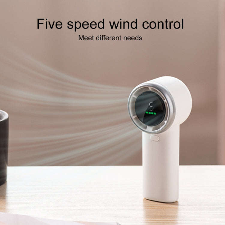N603 HD Digital Display Handheld Turbine Fan(Black)