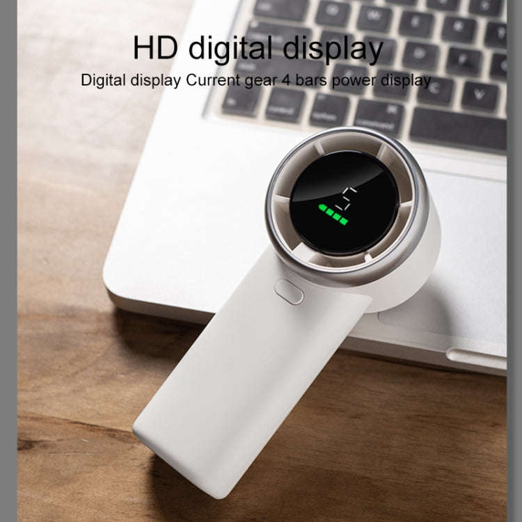 N603 HD Digital Display Handheld Turbine Fan(Green)