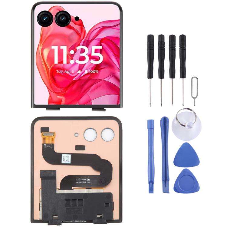 For Motorola Razr 50 Ultra Original LCD Secondary Screen with Digitizer Full Assembly