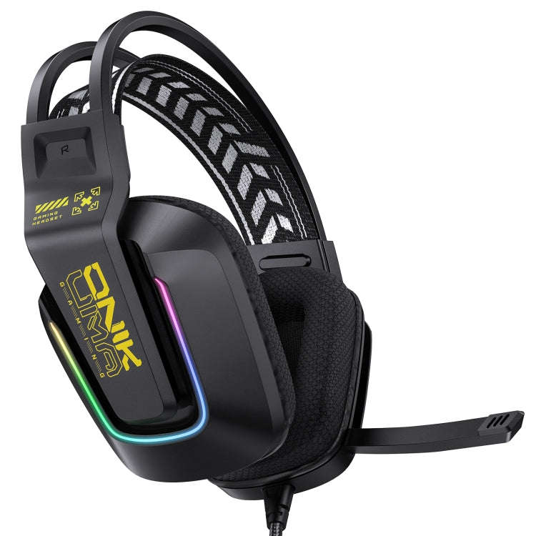 ONIKUMA X13 RGB Colorful Lighting Wired Gaming Headset with Microphone, Length:2.2m(Black)