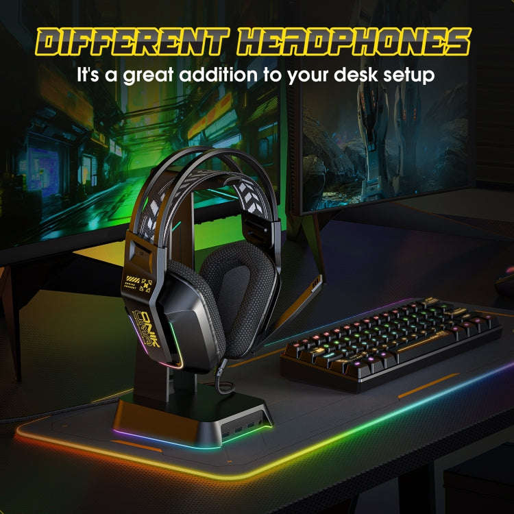ONIKUMA X13 RGB Colorful Lighting Wired Gaming Headset with Microphone, Length:2.2m(Black)