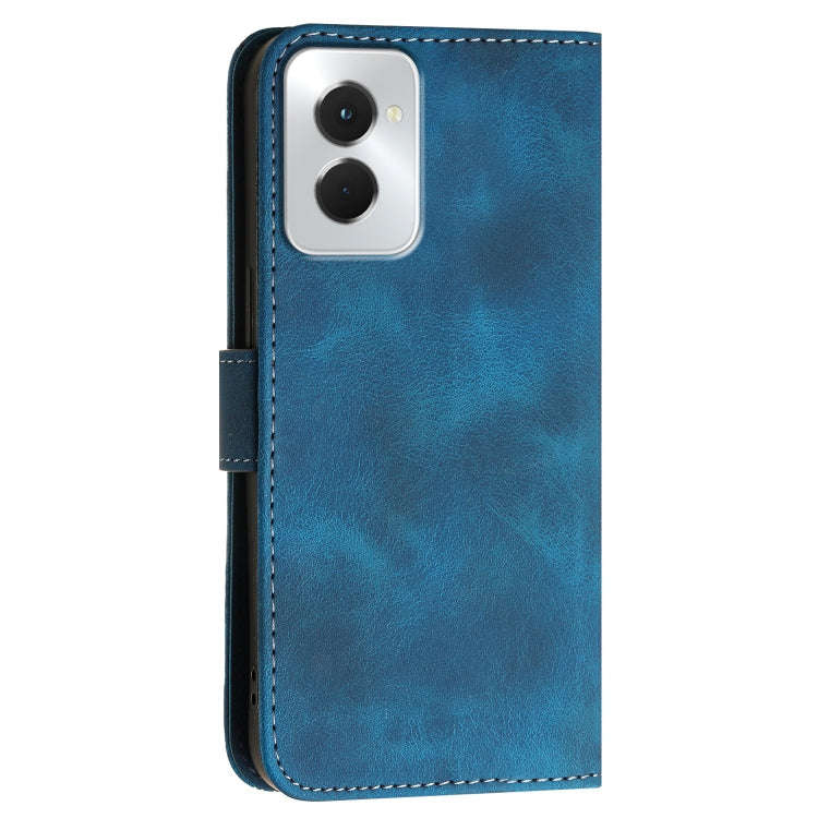 For Motorola Moto G Power 5G 2024 Grid Butterfly Embossed Pattern Leather Phone Case with Lanyard...