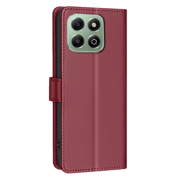 For Honor X6b Litchi Texture RFID Anti-theft Leather Phone Case(Red)