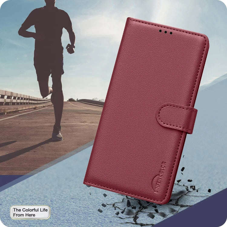 For Honor X6b Litchi Texture RFID Anti-theft Leather Phone Case(Red)