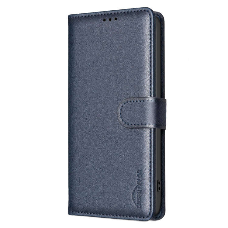 For Honor X6b Litchi Texture RFID Anti-theft Leather Phone Case(Blue)