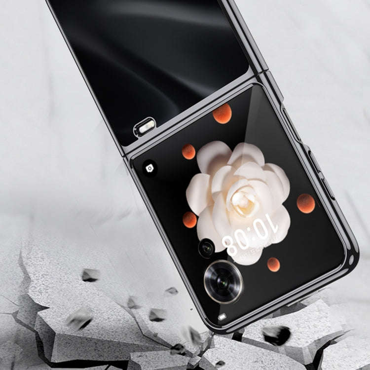 For Honor Magic V Flip GKK Electroplating Full Coverage Phone Case(Black)