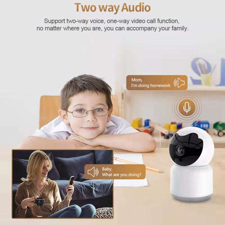 YT51 1920x1080 Home Baby Wireless Camera, without Temperature and Humidity Sensor AU Plug(White)