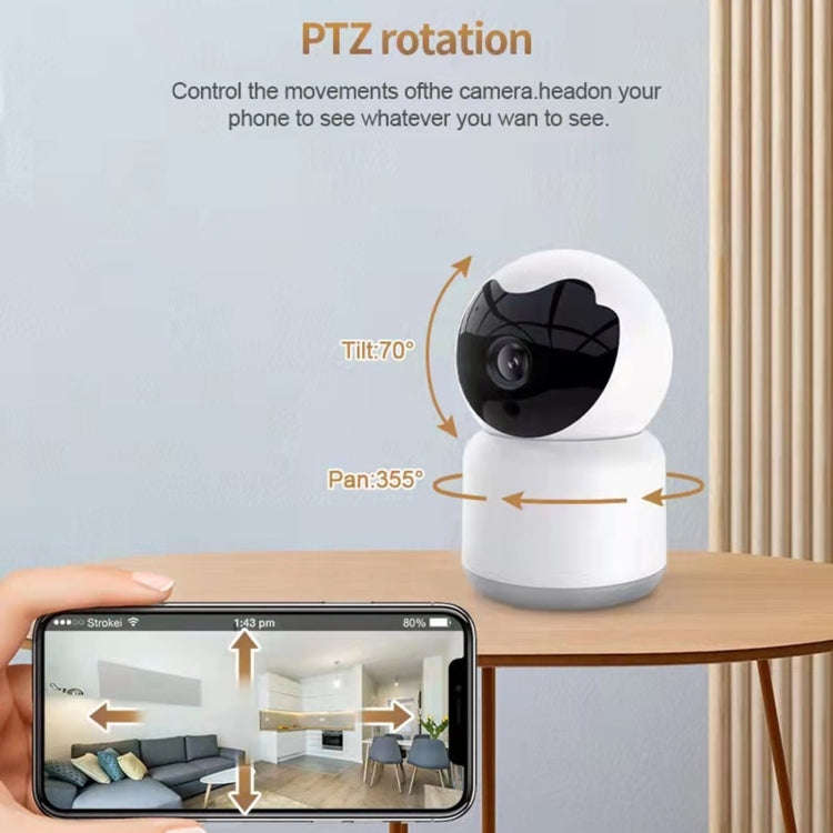 YT51 1920x1080 Home Baby Wireless Camera, without Temperature and Humidity Sensor AU Plug(White)