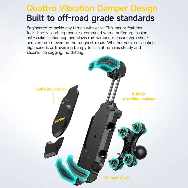 Ulefone UAN02 Armor Mount Max Car Phone Tablet Holder(Black)