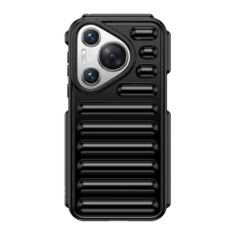 For Huawei Pura 70 Capsule Series Candy Color TPU Phone Case(Black)