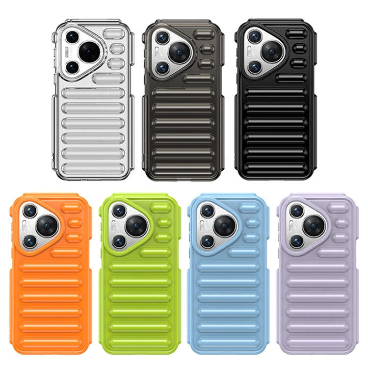 For Huawei Pura 70 Pro Capsule Series Candy Color TPU Phone Case(Black)