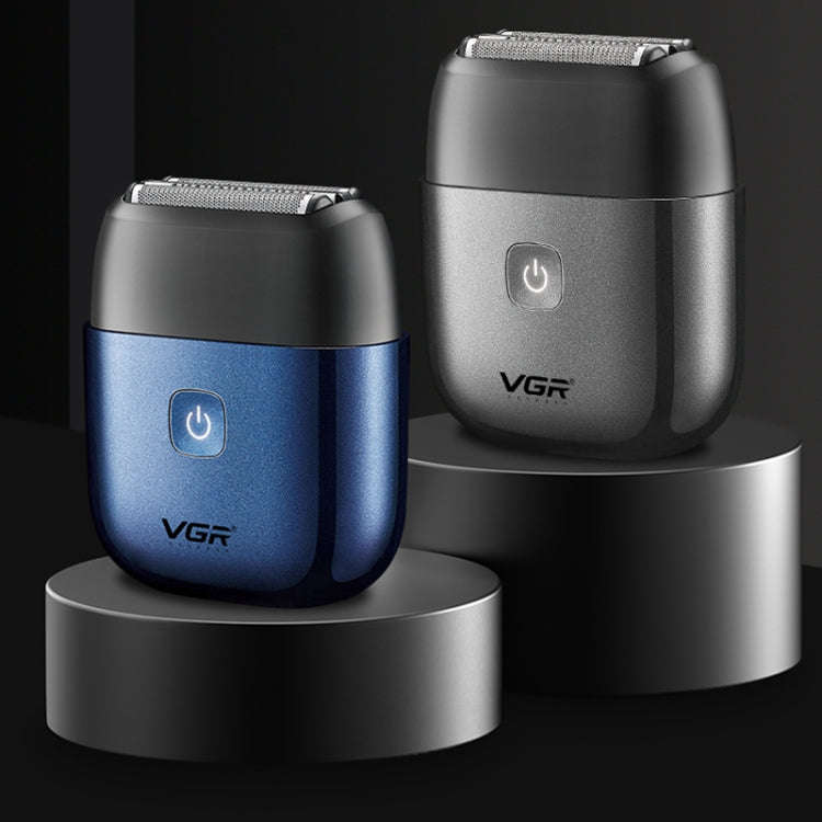 VGR V-340 5W USB Mini Portable Reciprocating Electric Shaver(Blue)