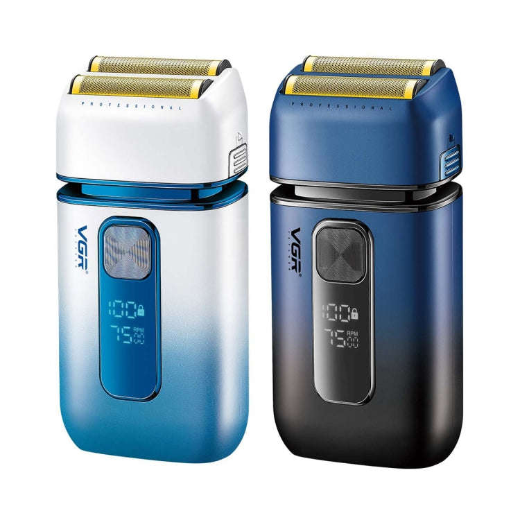 VGR V-362 5W USB Reciprocating Electric Shaver Bald Head Hair Clipper(Dark Blue)