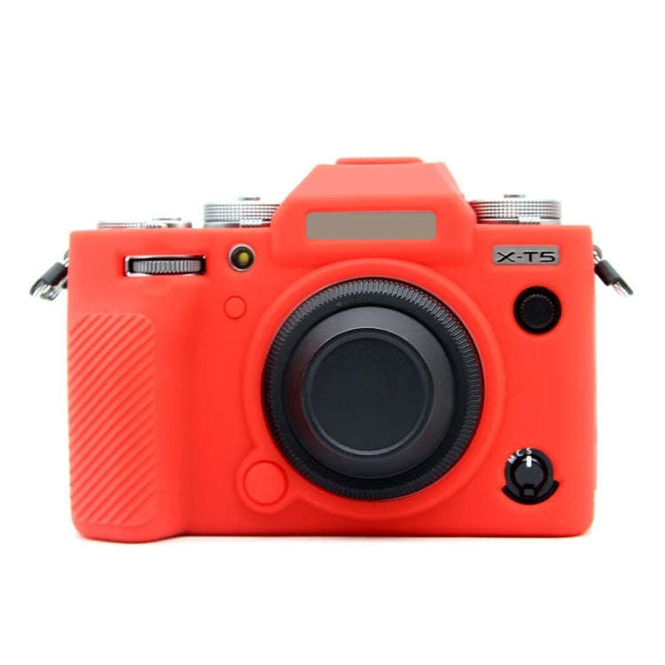 For FUJIFILM X-T5 Soft Silicone Protective Case(Red)