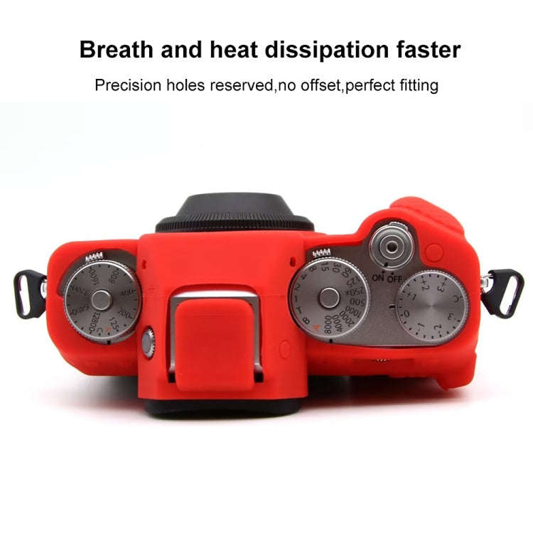 For FUJIFILM X-T5 Soft Silicone Protective Case(Red)