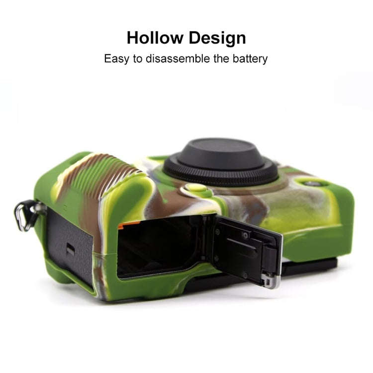 For FUJIFILM X-T5 Soft Silicone Protective Case(Camouflage)