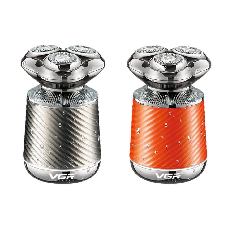 VGR V-391 5W USB 3 in 1 Smart Floating Three-Head Shaver(Orange)