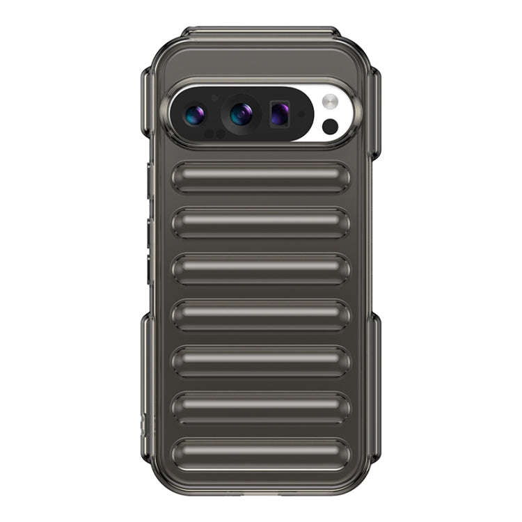 For Google Pixel 9 Capsule Series Candy Color TPU Phone Case(Transparent Grey)