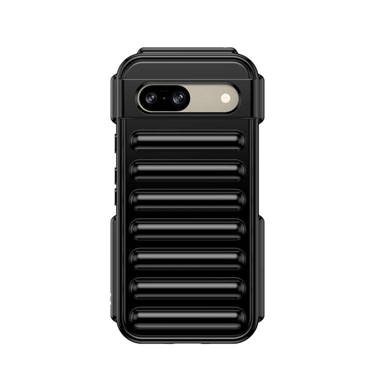 For Google Pixel 8a Capsule Series Candy Color TPU Phone Case(Black)