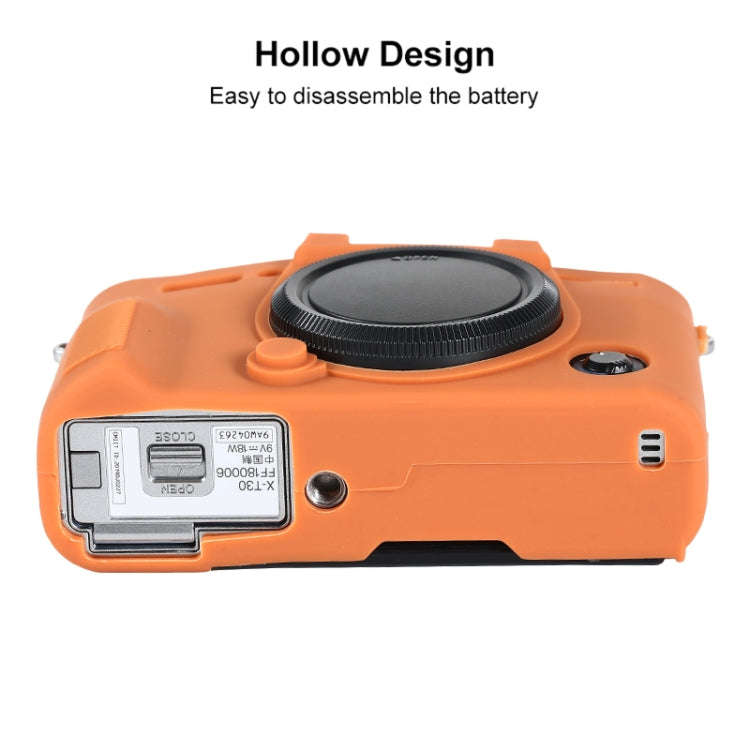 For FUJIFILM X-T30 II Soft Silicone Protective Case(Orange)