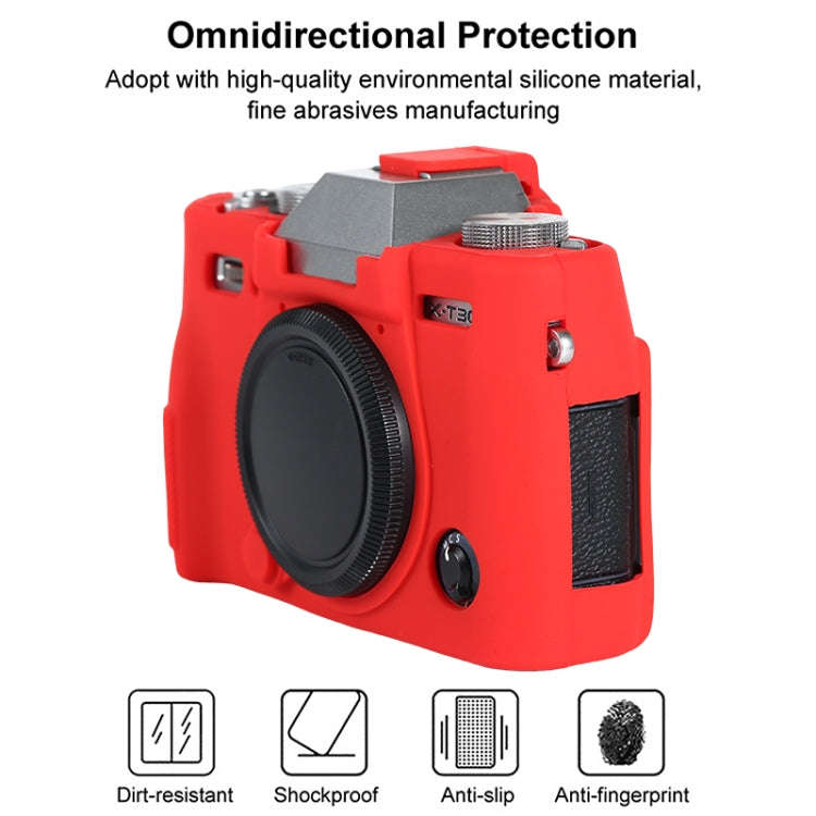 For FUJIFILM X-T30 II Soft Silicone Protective Case(Red)